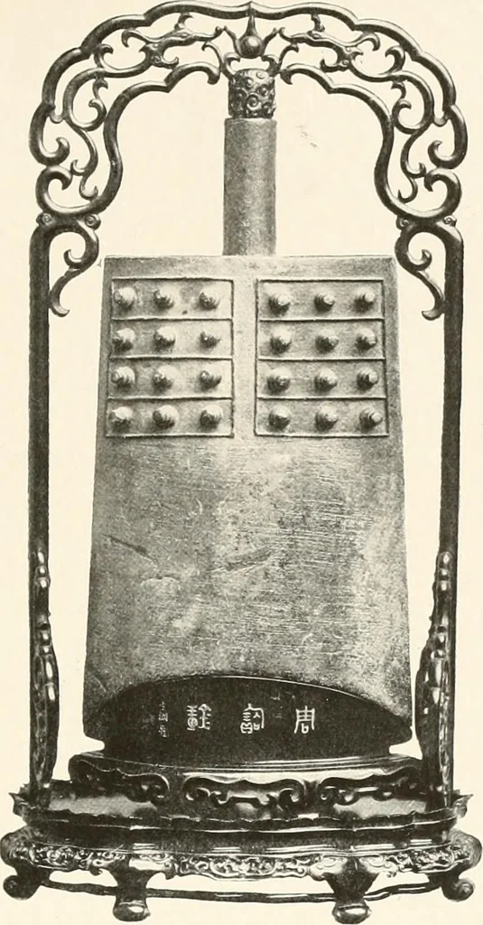 An illustration from Illustrated catalogue of the remarkable collection of ancient Chinese bronzes, beautiful old porcelains, amber and stone carvings, sumptuous eighteenth century brocades, interesting old paintings on glas and fine old carpets, rugs and furniture, from ancient palaces and temples of China comprising the private collection of a Chinese nobleman of Tien-Tsin, 1914, leaf 120