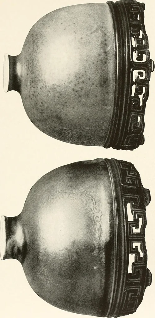 An illustration from Illustrated catalogue of the remarkable collection of ancient Chinese bronzes, beautiful old porcelains, amber and stone carvings, sumptuous eighteenth century brocades, interesting old paintings on glas and fine old carpets, rugs and furniture, from ancient palaces and temples of China comprising the private collection of a Chinese nobleman of Tien-Tsin, 1914, leaf 164