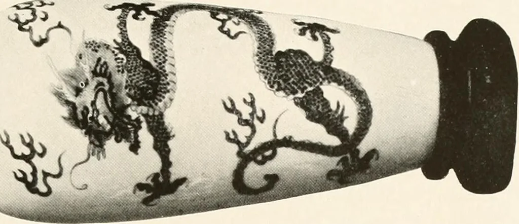 An illustration from Illustrated catalogue of the remarkable collection of ancient Chinese bronzes, beautiful old porcelains, amber and stone carvings, sumptuous eighteenth century brocades, interesting old paintings on glas and fine old carpets, rugs and furniture, from ancient palaces and temples of China comprising the private collection of a Chinese nobleman of Tien-Tsin, 1914, leaf 190