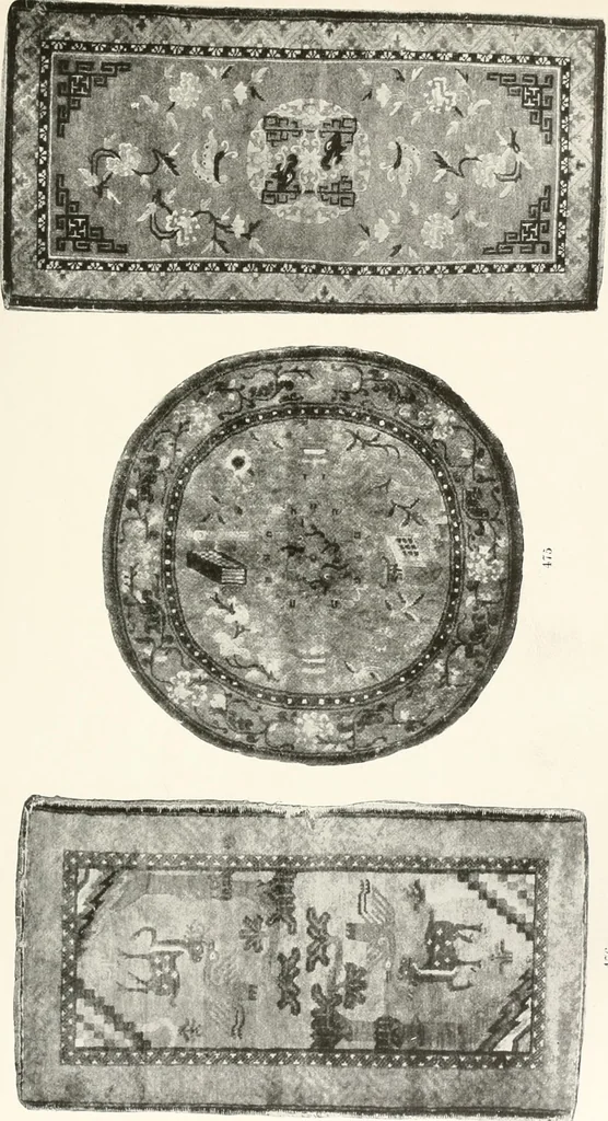 An illustration from Illustrated catalogue of the remarkable collection of ancient Chinese bronzes, beautiful old porcelains, amber and stone carvings, sumptuous eighteenth century brocades, interesting old paintings on glas and fine old carpets, rugs and furniture, from ancient palaces and temples of China comprising the private collection of a Chinese nobleman of Tien-Tsin, 1914, leaf 268