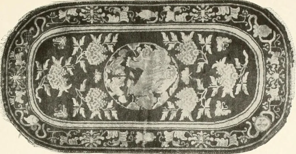 An illustration from Illustrated catalogue of the remarkable collection of ancient Chinese bronzes, beautiful old porcelains, amber and stone carvings, sumptuous eighteenth century brocades, interesting old paintings on glas and fine old carpets, rugs and furniture, from ancient palaces and temples of China comprising the private collection of a Chinese nobleman of Tien-Tsin, 1914, leaf 274