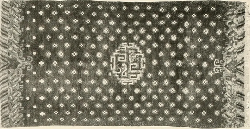 An illustration from Illustrated catalogue of the remarkable collection of ancient Chinese bronzes, beautiful old porcelains, amber and stone carvings, sumptuous eighteenth century brocades, interesting old paintings on glas and fine old carpets, rugs and furniture, from ancient palaces and temples of China comprising the private collection of a Chinese nobleman of Tien-Tsin, 1914, leaf 279