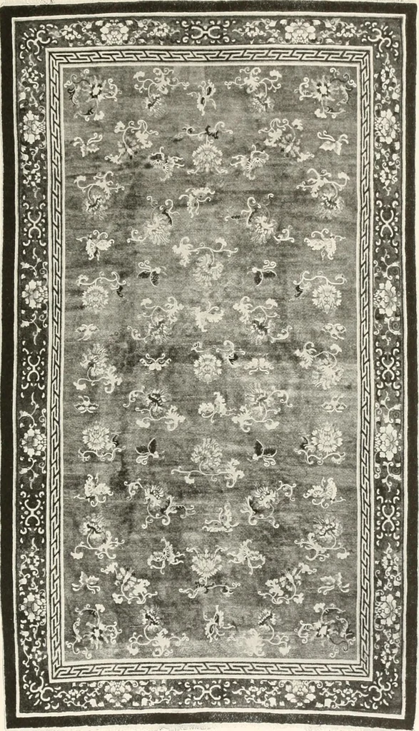 An illustration from Illustrated catalogue of the remarkable collection of ancient Chinese bronzes, beautiful old porcelains, amber and stone carvings, sumptuous eighteenth century brocades, interesting old paintings on glas and fine old carpets, rugs and furniture, from ancient palaces and temples of China comprising the private collection of a Chinese nobleman of Tien-Tsin, 1914, leaf 280