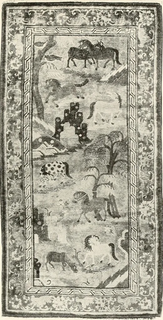 An illustration from Illustrated catalogue of the remarkable collection of ancient Chinese bronzes, beautiful old porcelains, amber and stone carvings, sumptuous eighteenth century brocades, interesting old paintings on glas and fine old carpets, rugs and furniture, from ancient palaces and temples of China comprising the private collection of a Chinese nobleman of Tien-Tsin, 1914, leaf 286