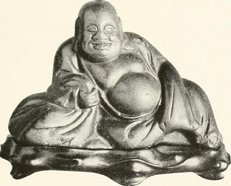 An illustration from Illustrated catalogue of the remarkable collection of ancient Chinese bronzes, beautiful old porcelains, amber and stone carvings, sumptuous eighteenth century brocades, interesting old paintings on glas and fine old carpets, rugs and furniture, from ancient palaces and temples of China comprising the private collection of a Chinese nobleman of Tien-Tsin, 1914, leaf 34