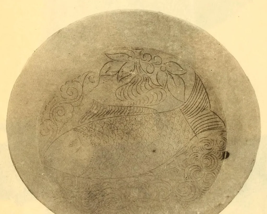 An illustration from Illustrated catalogue of an exhibition of oriental art treasures ; exhibited at the Yamanaka gallery, Boston, Mass., Dec., 1916, 1916, leaf 100