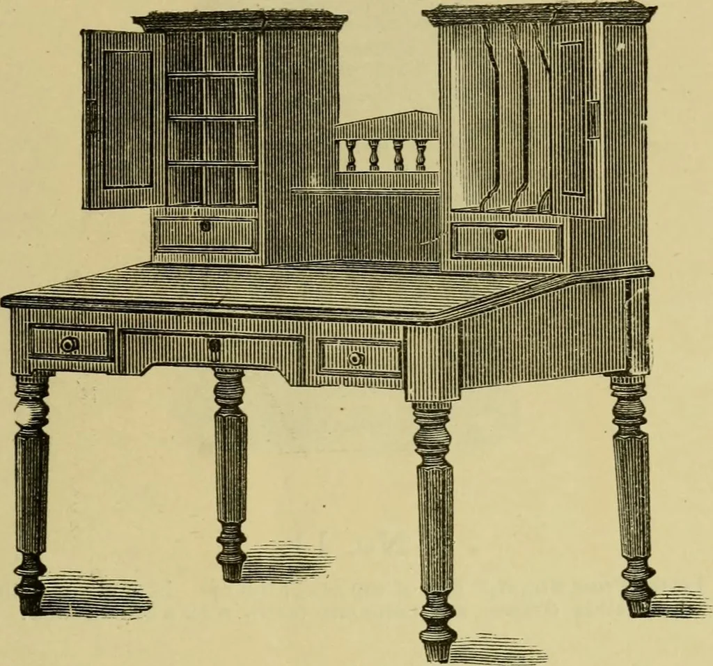 An illustration from Illustrated catalogue of office and library furniture., 1883, leaf 10