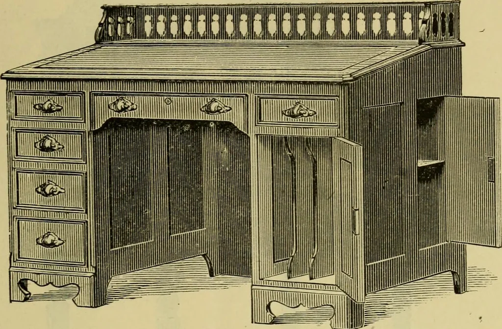An illustration from Illustrated catalogue of office and library furniture., 1883, leaf 12