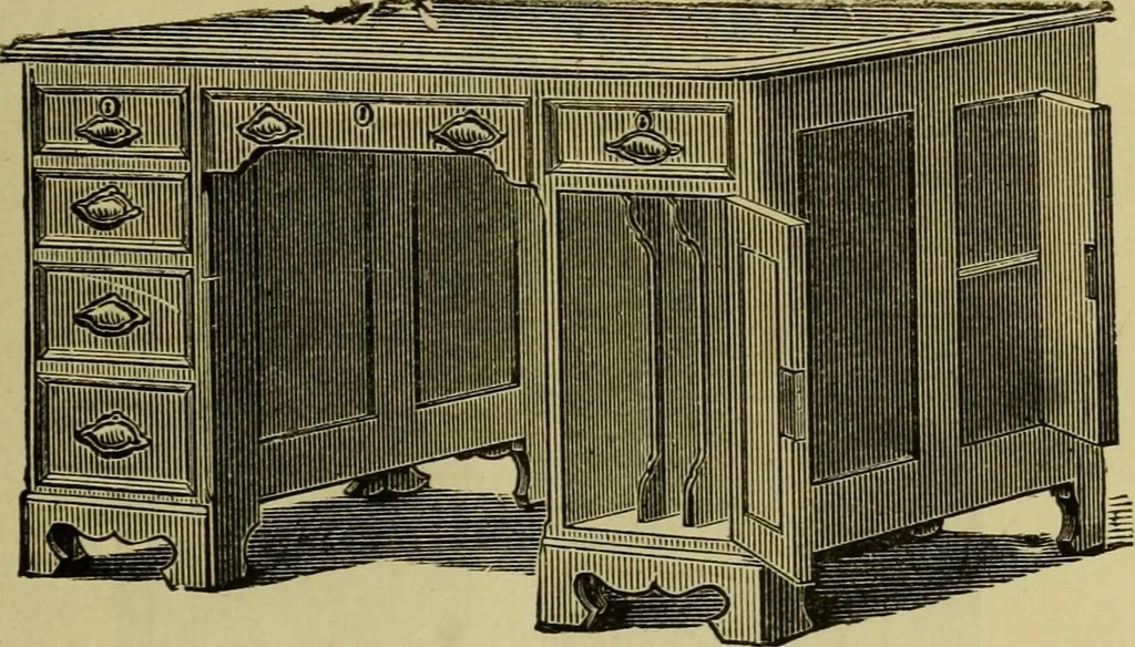 An illustration from Illustrated catalogue of office and library furniture., 1883, leaf 16
