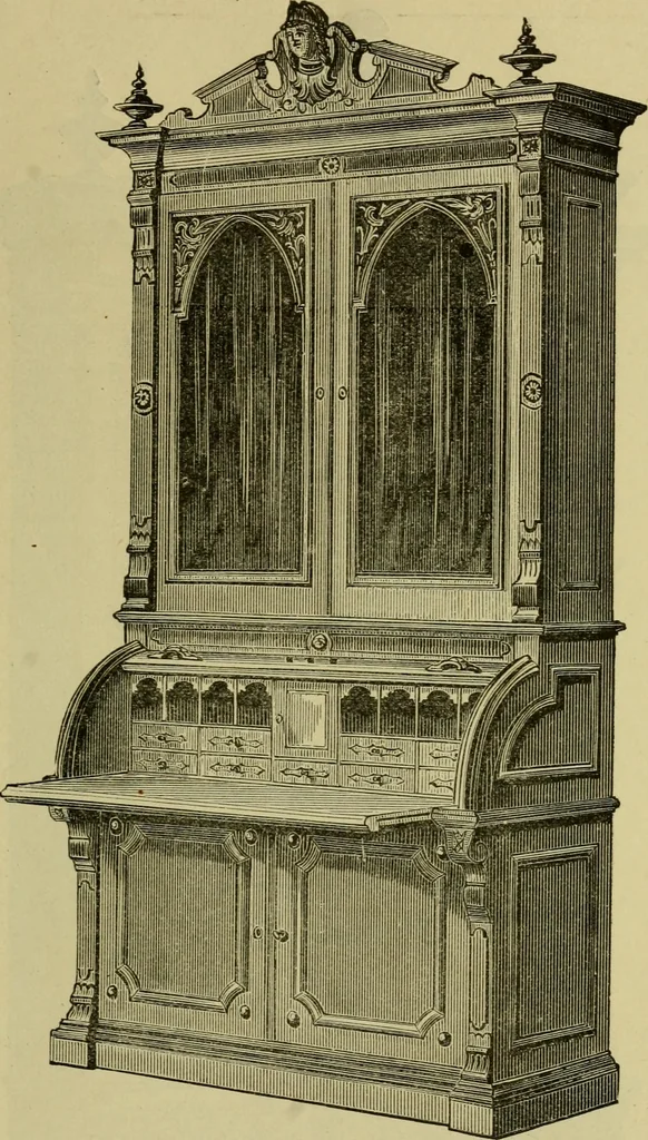 An illustration from Illustrated catalogue of office and library furniture., 1883, leaf 18