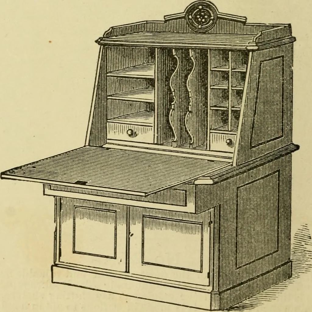 An illustration from Illustrated catalogue of office and library furniture., 1883, leaf 21