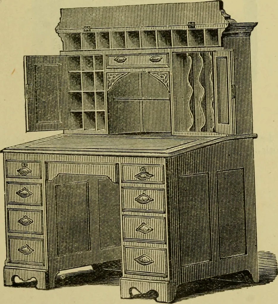 An illustration from Illustrated catalogue of office and library furniture., 1883, leaf 22