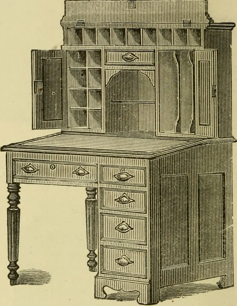 An illustration from Illustrated catalogue of office and library furniture., 1883, leaf 23