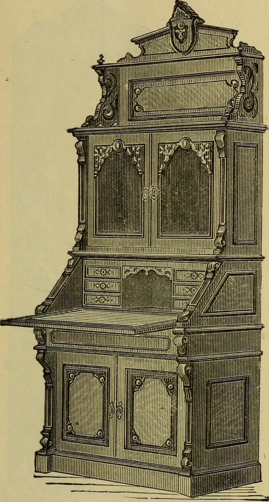 An illustration from Illustrated catalogue of office and library furniture., 1883, leaf 28