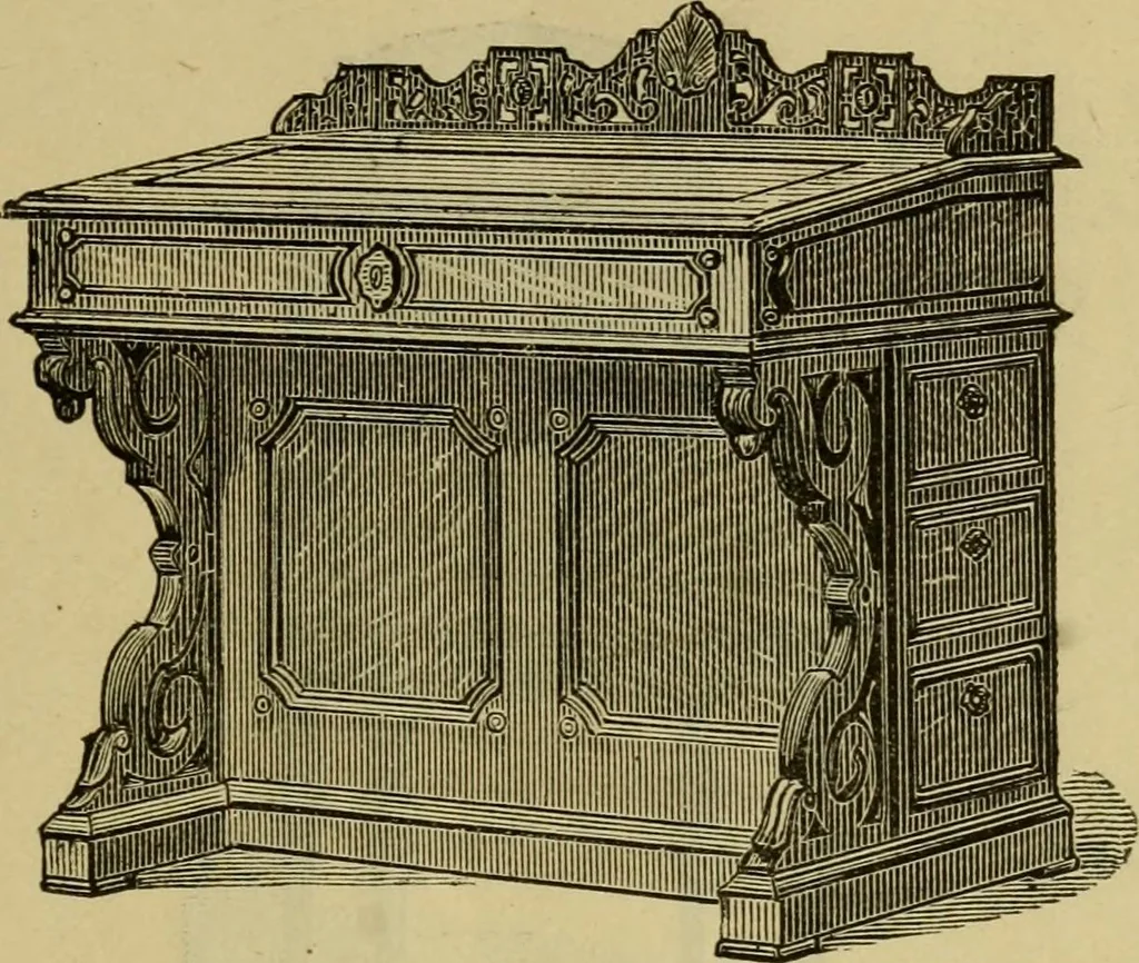 An illustration from Illustrated catalogue of office and library furniture., 1883, leaf 30