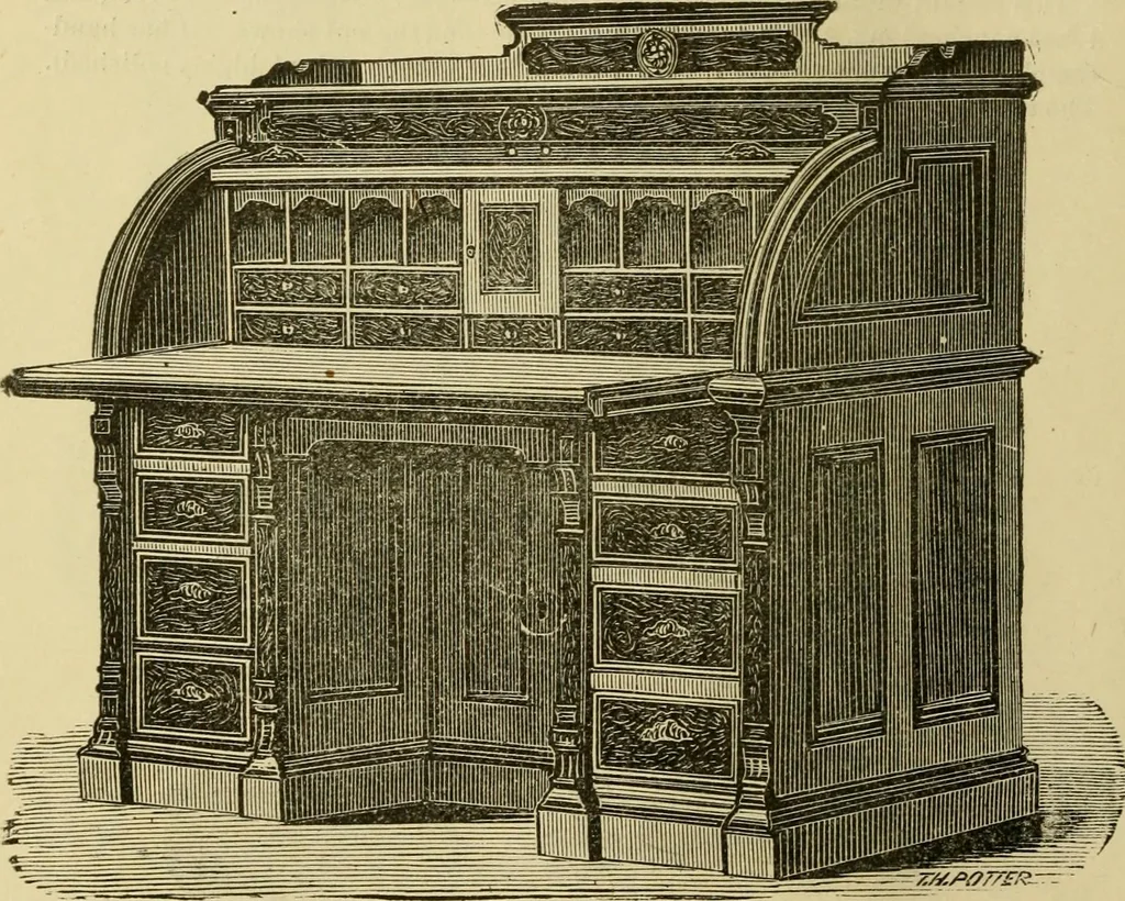 An illustration from Illustrated catalogue of office and library furniture., 1883, leaf 35