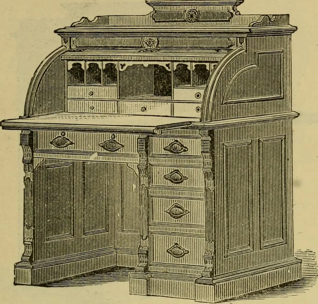 An illustration from Illustrated catalogue of office and library furniture., 1883, leaf 36
