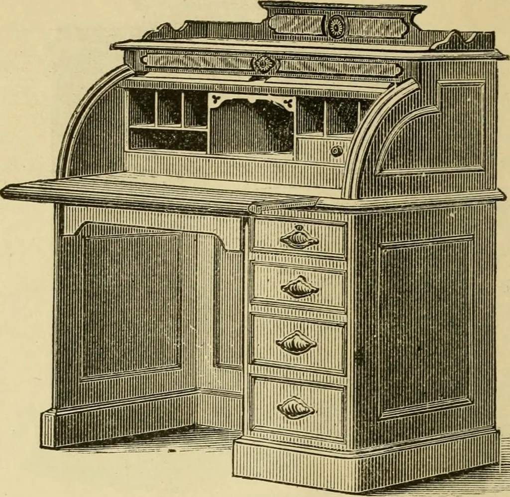 An illustration from Illustrated catalogue of office and library furniture., 1883, leaf 37
