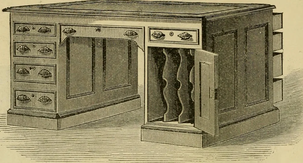 An illustration from Illustrated catalogue of office and library furniture., 1883, leaf 47