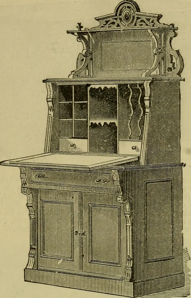 An illustration from Illustrated catalogue of office and library furniture., 1883, leaf 48