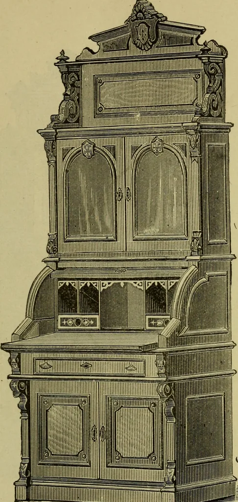 An illustration from Illustrated catalogue of office and library furniture., 1883, leaf 50