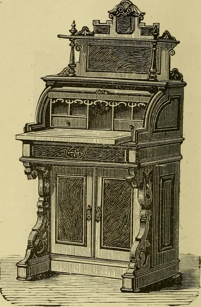 An illustration from Illustrated catalogue of office and library furniture., 1883, leaf 53