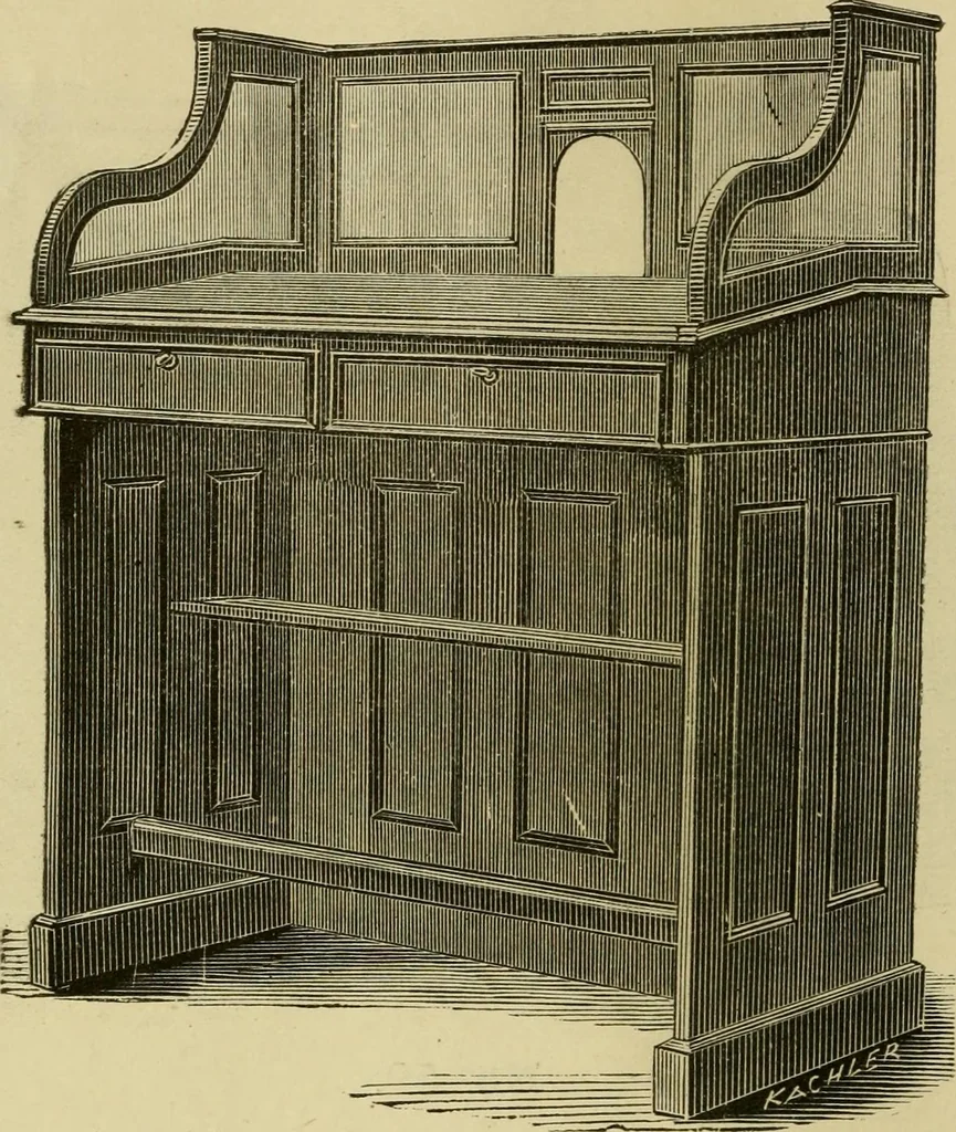 An illustration from Illustrated catalogue of office and library furniture., 1883, leaf 55