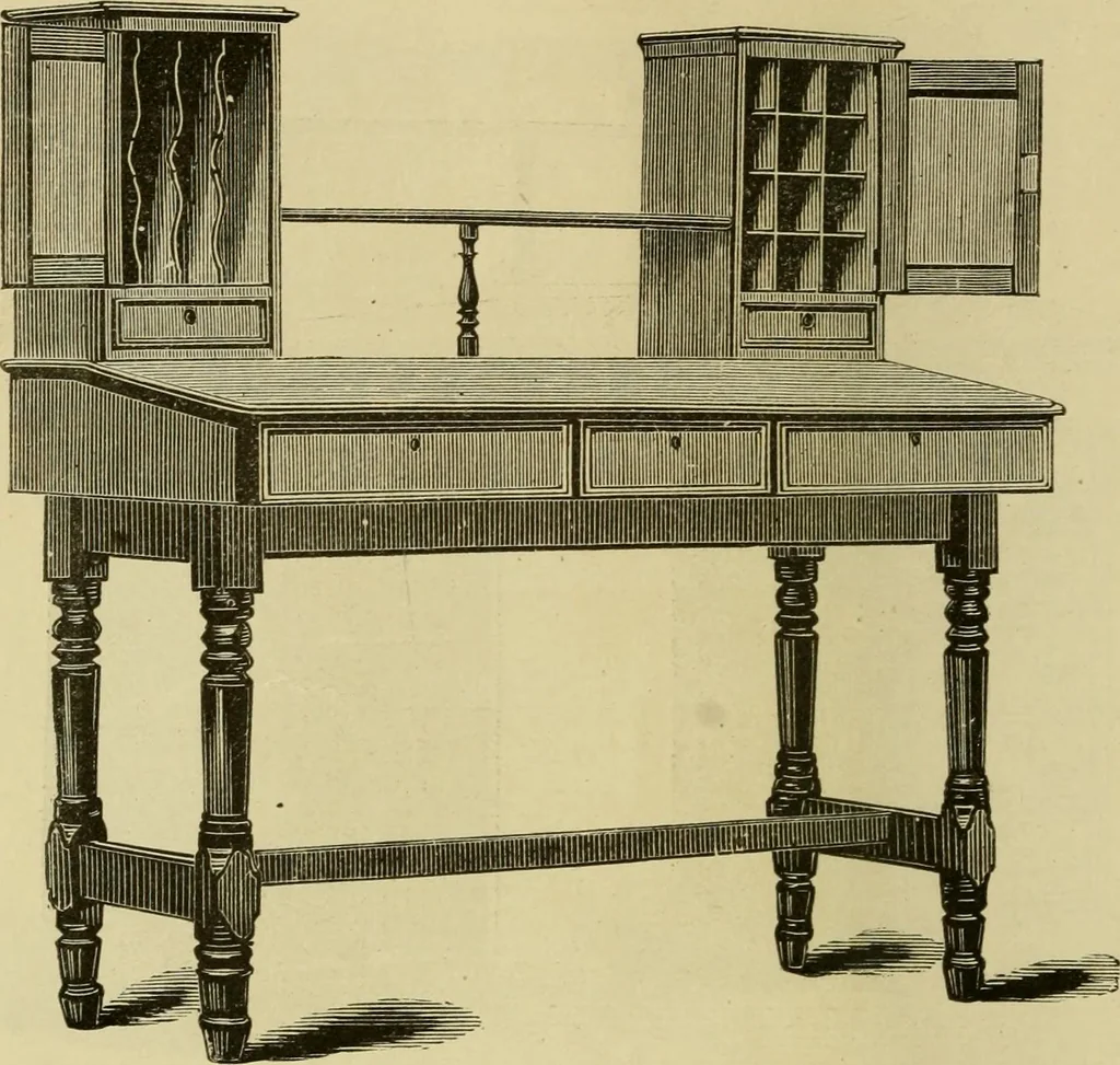 An illustration from Illustrated catalogue of office and library furniture., 1883, leaf 57