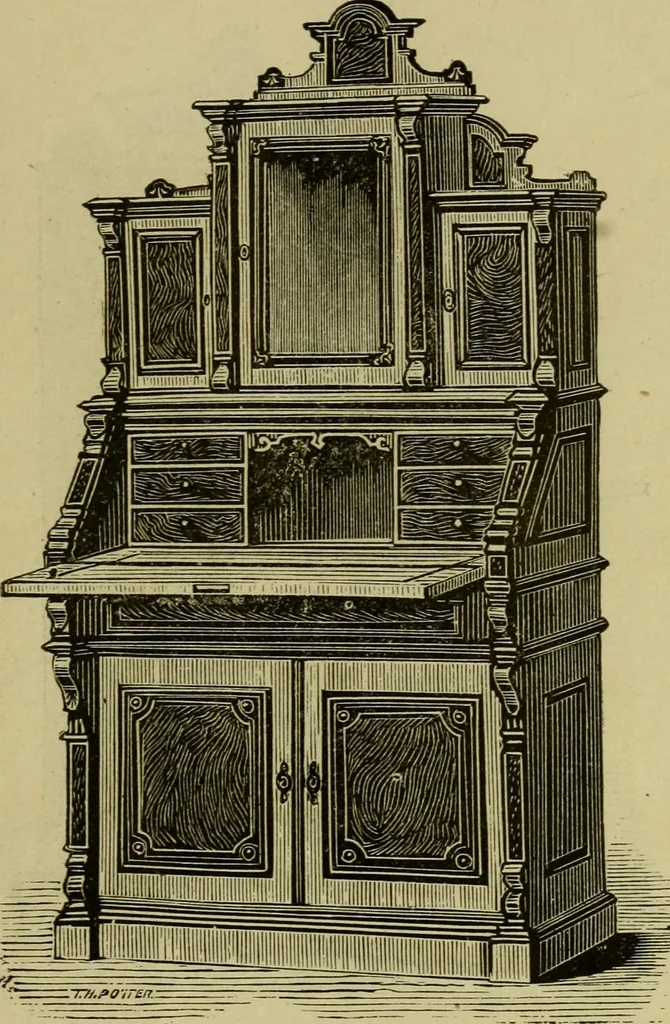An illustration from Illustrated catalogue of office and library furniture., 1883, leaf 58