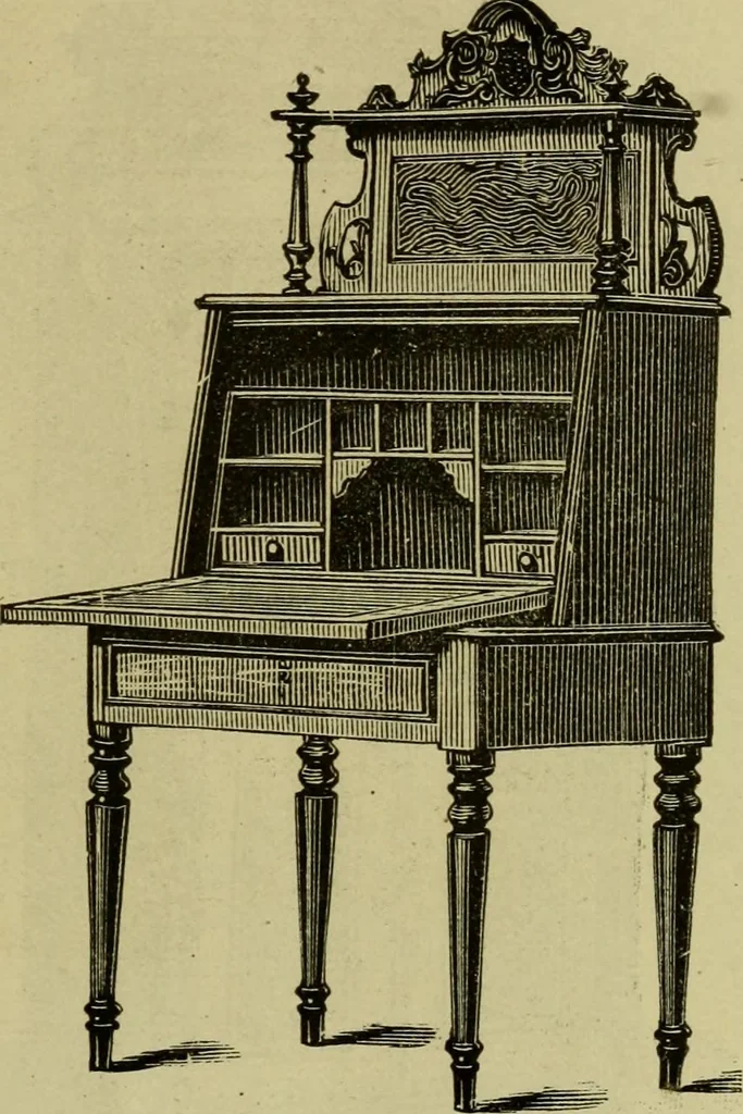 An illustration from Illustrated catalogue of office and library furniture., 1883, leaf 60