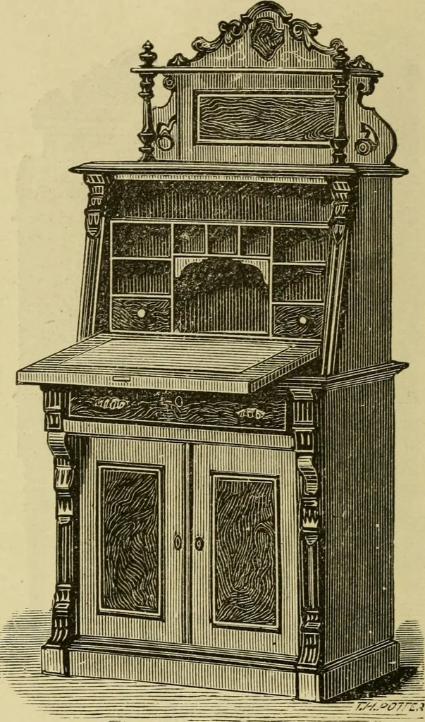 An illustration from Illustrated catalogue of office and library furniture., 1883, leaf 61