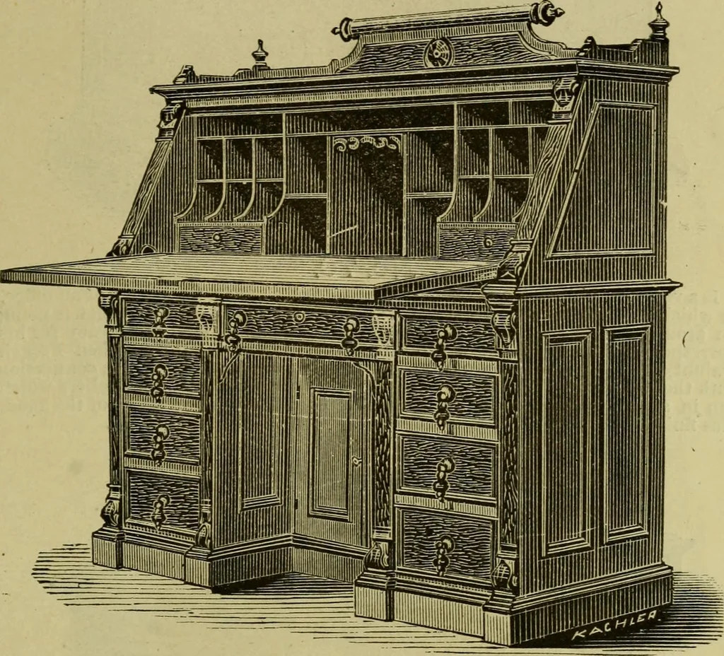 An illustration from Illustrated catalogue of office and library furniture., 1883, leaf 66