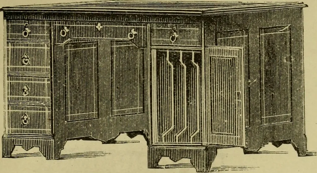 An illustration from Illustrated catalogue of office and library furniture., 1883, leaf 74
