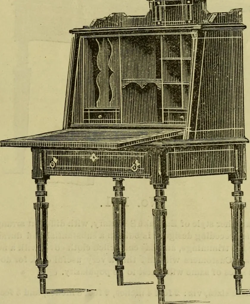 An illustration from Illustrated catalogue of office and library furniture., 1883, leaf 74