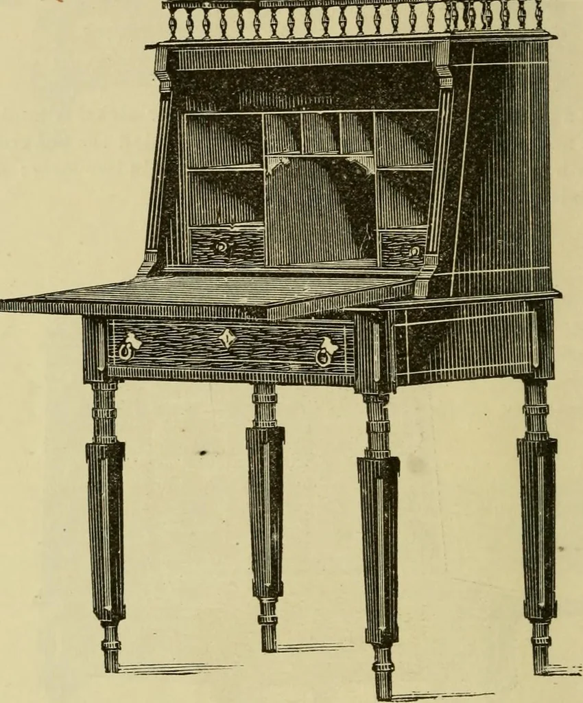 An illustration from Illustrated catalogue of office and library furniture., 1883, leaf 75