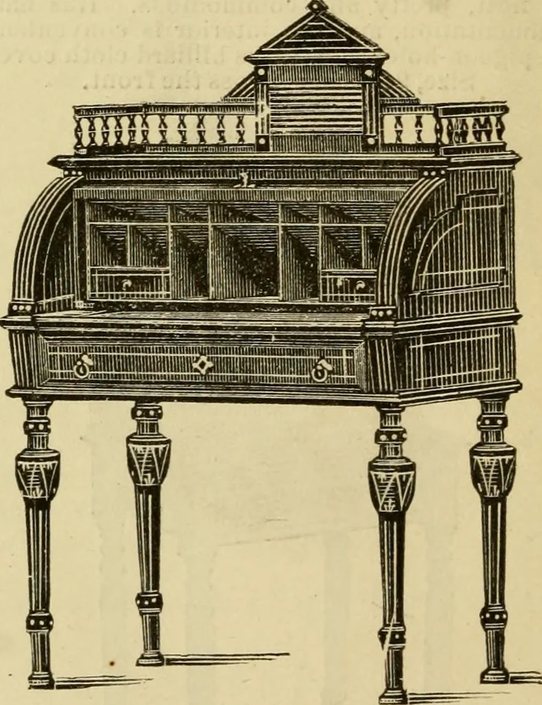 An illustration from Illustrated catalogue of office and library furniture., 1883, leaf 77