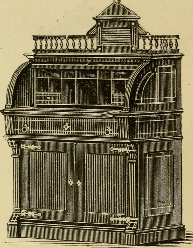 An illustration from Illustrated catalogue of office and library furniture., 1883, leaf 77