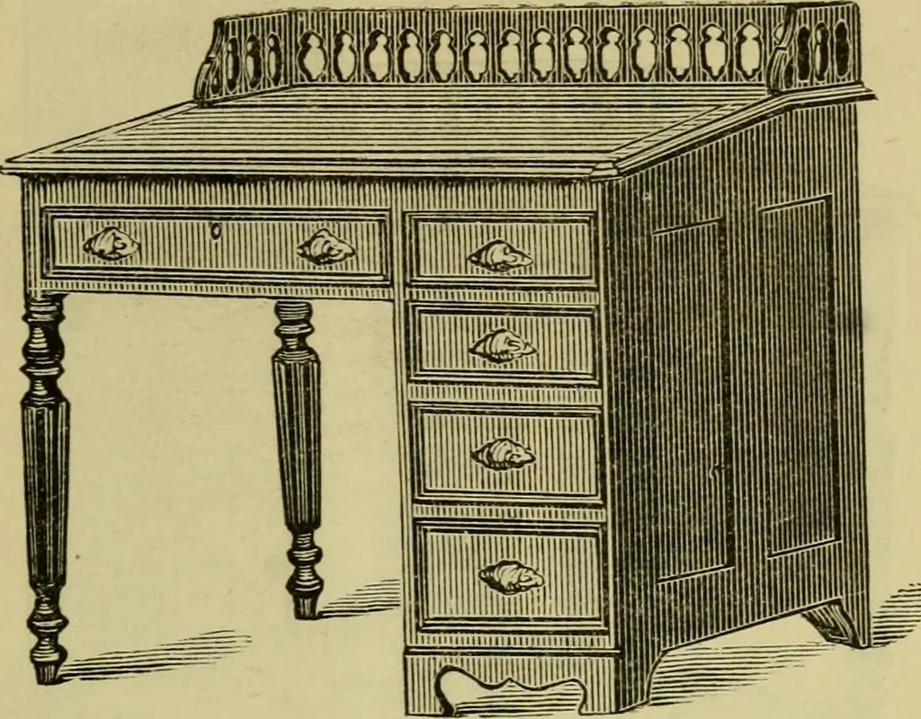An illustration from Illustrated catalogue of office and library furniture., 1883, leaf 8