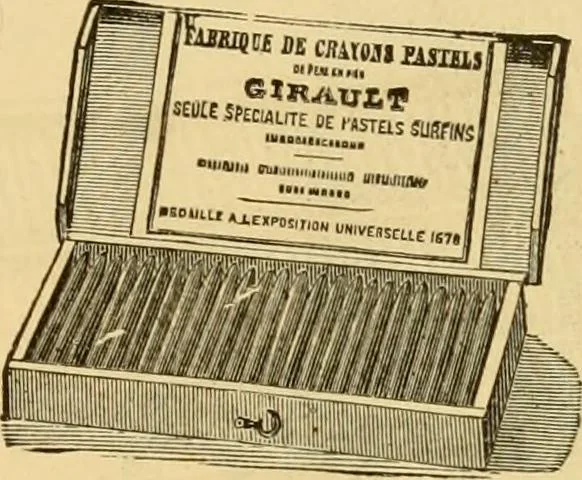 An illustration from Illustrated catalogue and price list of artists' materials, gold paint, bronze powders, metallics, metal leaf, &c. : colors and materials for china and glass painting ; colors and materials for oil, water color & pastel painting and drawing, &c., 1894, leaf 108