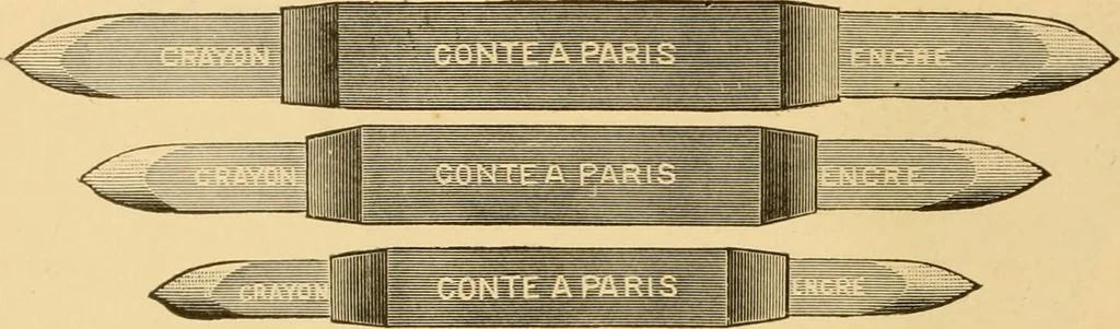 An illustration from Illustrated catalogue and price list of artists' materials, gold paint, bronze powders, metallics, metal leaf, &c. : colors and materials for china and glass painting ; colors and materials for oil, water color & pastel painting and drawing, &c., 1894, leaf 125