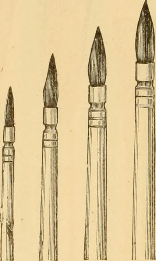 An illustration from Illustrated catalogue and price list of artists' materials, gold paint, bronze powders, metallics, metal leaf, &c. : colors and materials for china and glass painting ; colors and materials for oil, water color & pastel painting and drawing, &c., 1894, leaf 143