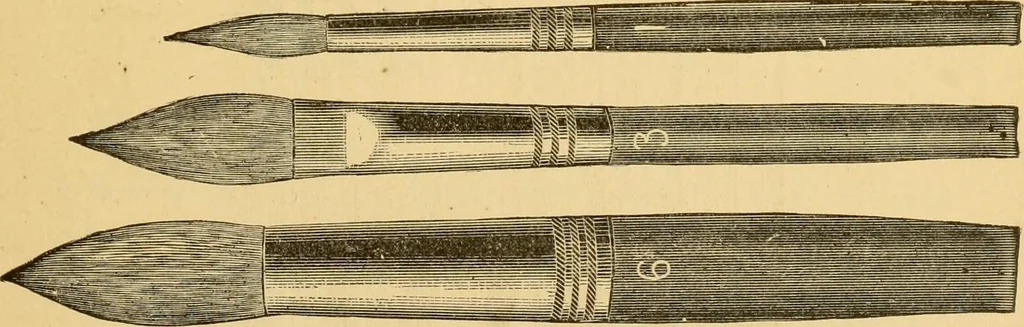 An illustration from Illustrated catalogue and price list of artists' materials, gold paint, bronze powders, metallics, metal leaf, &c. : colors and materials for china and glass painting ; colors and materials for oil, water color & pastel painting and drawing, &c., 1894, leaf 160