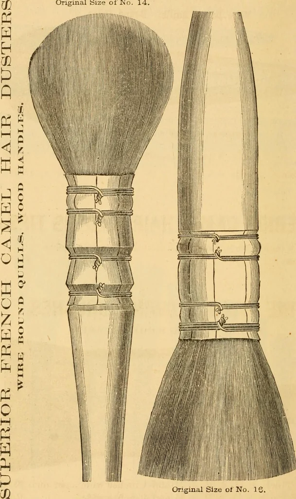 An illustration from Illustrated catalogue and price list of artists' materials, gold paint, bronze powders, metallics, metal leaf, &c. : colors and materials for china and glass painting ; colors and materials for oil, water color & pastel painting and drawing, &c., 1894, leaf 165