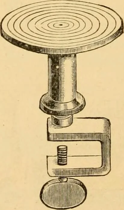 An illustration from Illustrated catalogue and price list of artists' materials, gold paint, bronze powders, metallics, metal leaf, &c. : colors and materials for china and glass painting ; colors and materials for oil, water color & pastel painting and drawing, &c., 1894, leaf 45