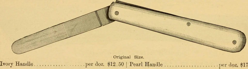 An illustration from Illustrated catalogue and price list of artists' materials, gold paint, bronze powders, metallics, metal leaf, &c. : colors and materials for china and glass painting ; colors and materials for oil, water color & pastel painting and drawing, &c., 1894, leaf 50