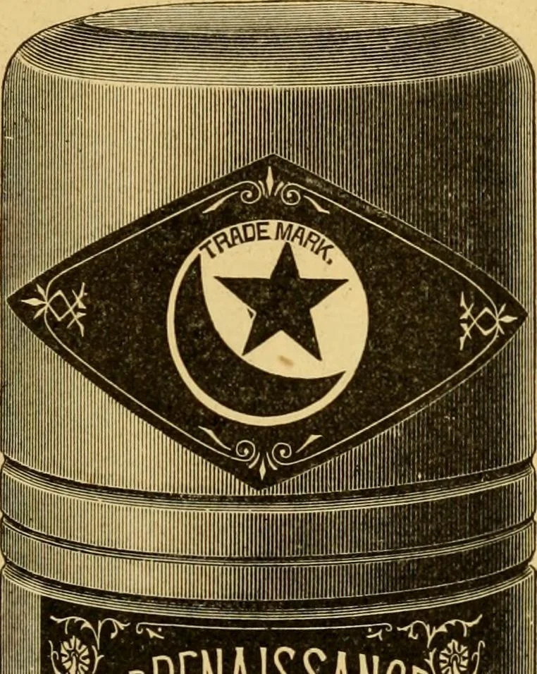 An illustration from Illustrated catalogue and price list of artists' materials, gold paint, bronze powders, metallics, metal leaf, &c. : colors and materials for china and glass painting ; colors and materials for oil, water color & pastel painting and drawing, &c., 1894, leaf 6