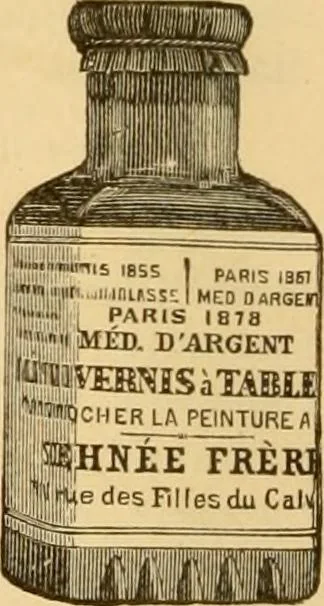 An illustration from Illustrated catalogue and price list of artists' materials, gold paint, bronze powders, metallics, metal leaf, &c. : colors and materials for china and glass painting ; colors and materials for oil, water color & pastel painting and drawing, &c., 1894, leaf 67