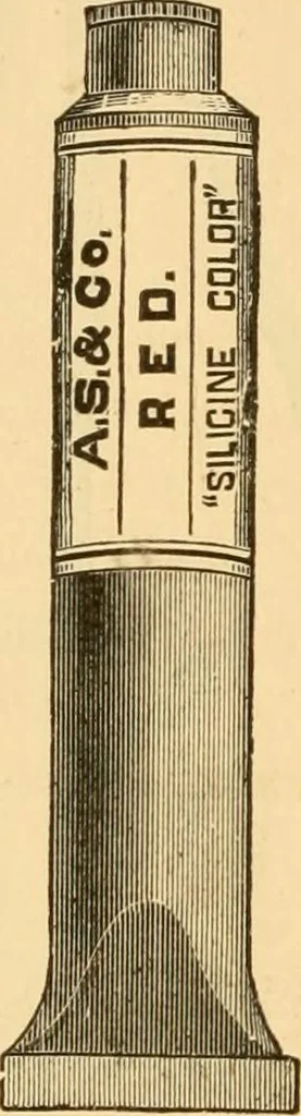 An illustration from Illustrated catalogue and price list of artists' materials, gold paint, bronze powders, metallics, metal leaf, &c. : colors and materials for china and glass painting ; colors and materials for oil, water color & pastel painting and drawing, &c., 1894, leaf 83