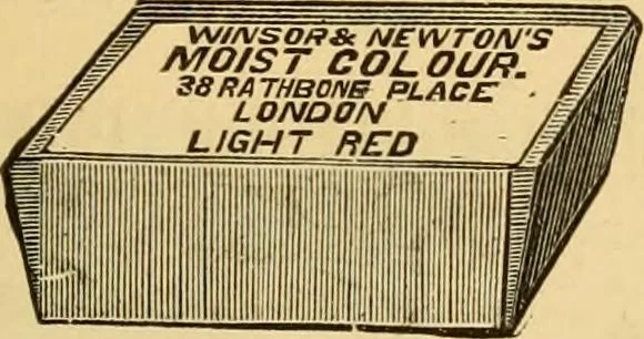 An illustration from Illustrated catalogue and price list of artists' materials, gold paint, bronze powders, metallics, metal leaf, &c. : colors and materials for china and glass painting ; colors and materials for oil, water color & pastel painting and drawing, &c., 1894, leaf 88