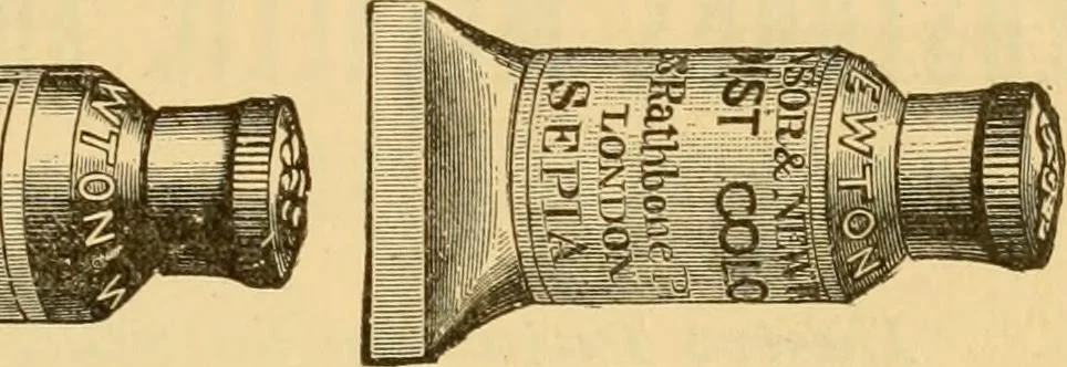 An illustration from Illustrated catalogue and price list of artists' materials, gold paint, bronze powders, metallics, metal leaf, &c. : colors and materials for china and glass painting ; colors and materials for oil, water color & pastel painting and drawing, &c., 1894, leaf 90